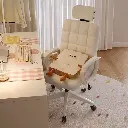 كرسي المكتب الملكي "Ergo-Comfort" باللون الأبيض الناصع 🕊️✨