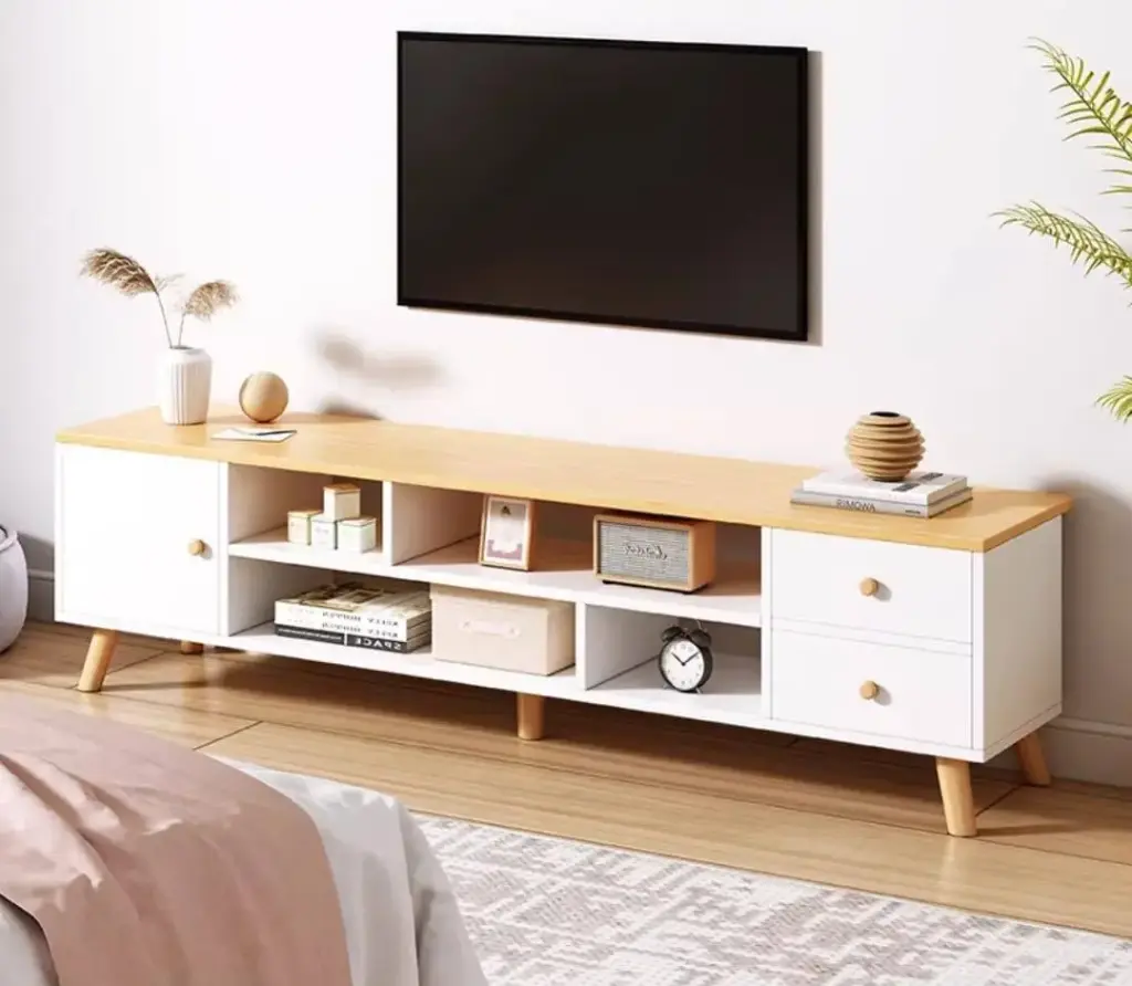 رف تلفاز بشكل مميز