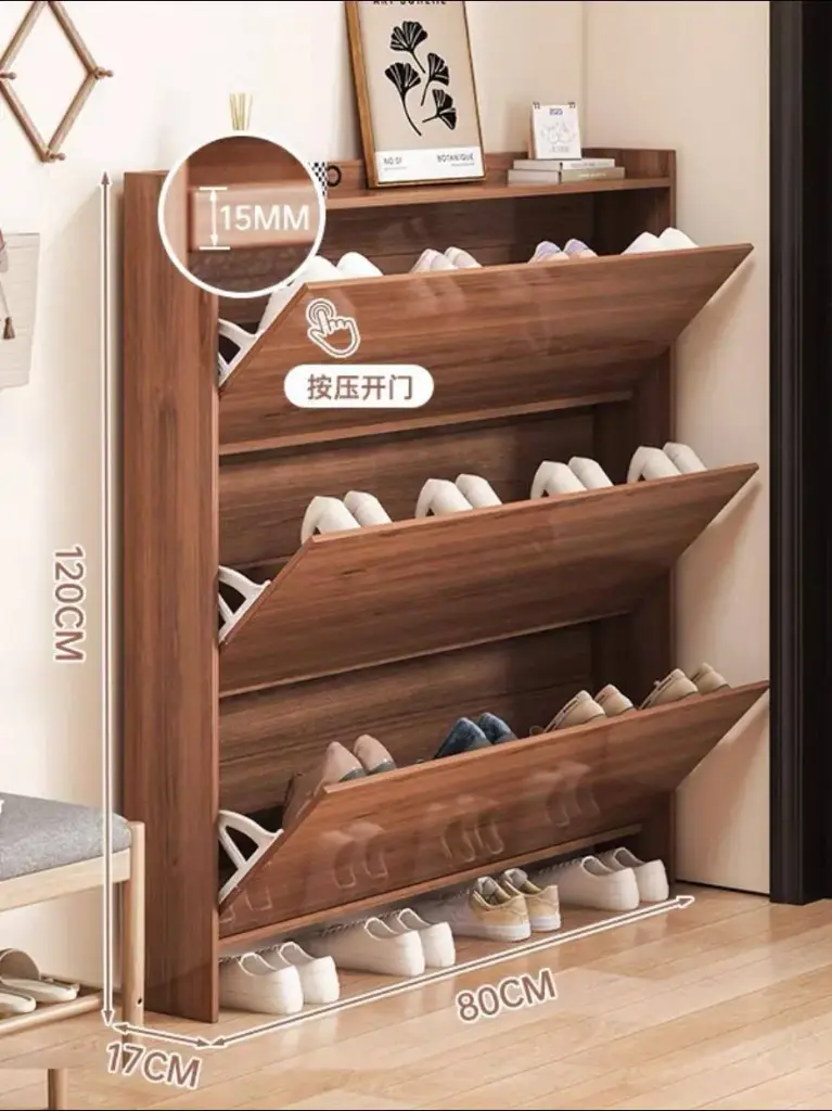 خزانة أحذية عصرية بتصميم نحيف وموفر للمساحة 👟 