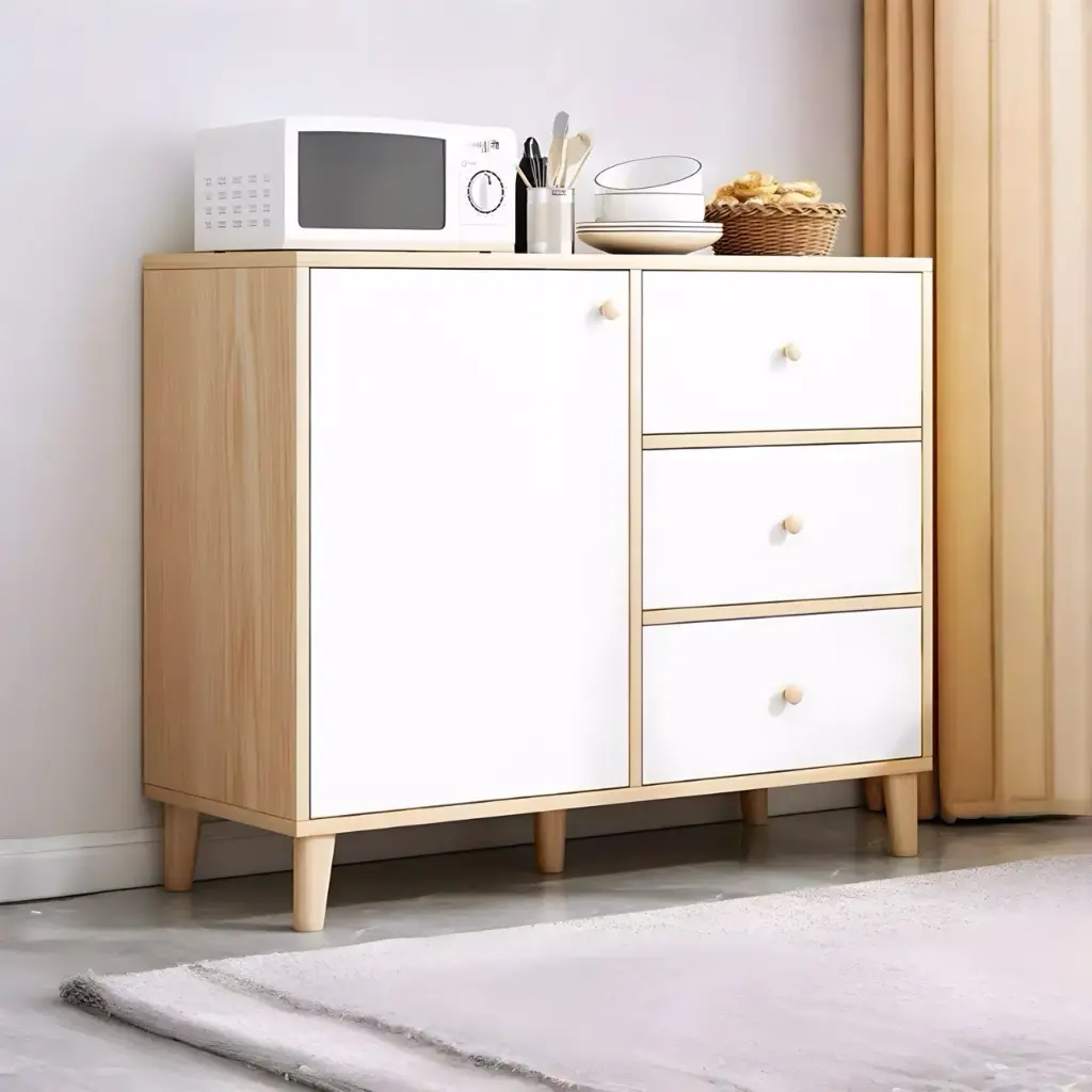 خزانة تخزين عصرية بباب وثلاثة أدراج ✨ 