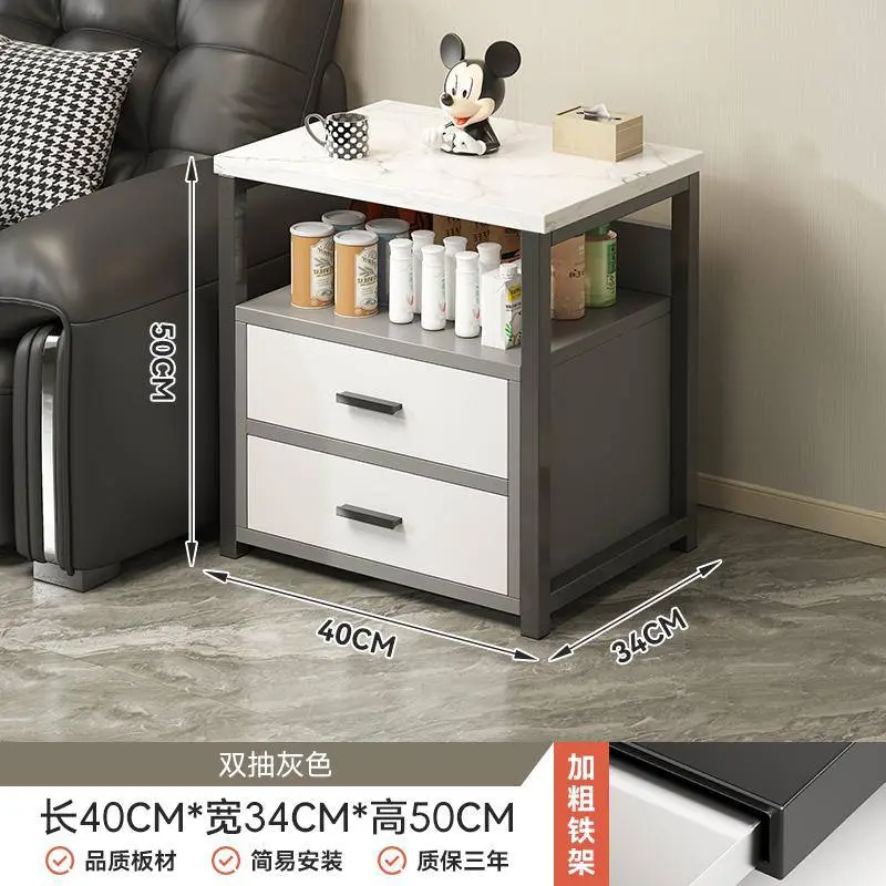 طاولة جانبية مودرن (رمادي) 🛋️