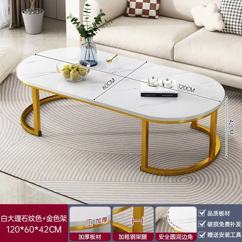 طاولة "جولدن أوفال" الرخامية – لمسة رقي وانسيابية ✨ لغرفتك