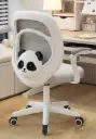 🪑 كرسي الدراسة المريح "باندا غري" (Panda Grey) للأطفال: صحة، مرح، وأصدقاء جدد في رحلة النجاح 🏫🐼✨