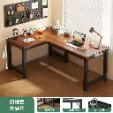 مكتب زاوية L-shaped باللون الجوزي الأنيق 🌰 