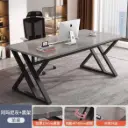 🖤 طاولة مكتب رمادية بتصميم عصري ومتين