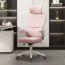 ⚙️💼 كرسي مكتب وقيمنق طبي احترافي بلون وردي ناعم مع مسند رأس ودعم كامل للظهر 🌟