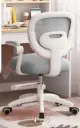 كرسي الدراسة المطور للأطفال "Junior-Comfort" باللون الرمادي والأبيض 🎓✨