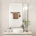 مرآة حائط مربعة الشكل 